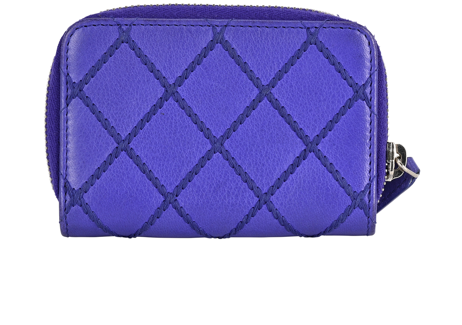Chanel Coin Purse, &pound;350, Accessories, Blue/Purple, Leather, Back view
